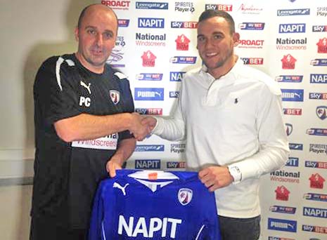 New signing Dan Gardner was signed on Saturday, after being on Chesterfield's radar for a while