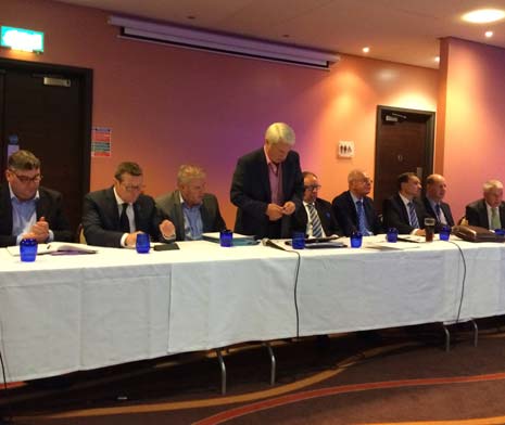 Dave Allen started the meeting by announcing his resignation as chairman and director of Chesterfield FC.