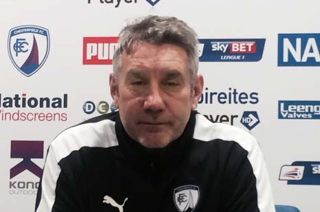 We're close but not quite there at the moment! said Chesterfield's caretaker Manager Mark Smith as he previewed this Tuesday evening's FA cup second round replay clash with fellow league one side Walsall.
