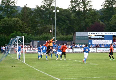 Action from Matlock's Tuesday night game against Chesterfield for teh annual pre-season Banner Jones Trophy