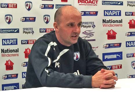 Ahead of this weekend's clash with Bristol Rovers, Chesterfield FC gaffer Paul Cook faced the media in his usual conference to confirm that he has no injury concerns - with Drew Talbot expected to return to the bench after being sidelined with an abductor injury.