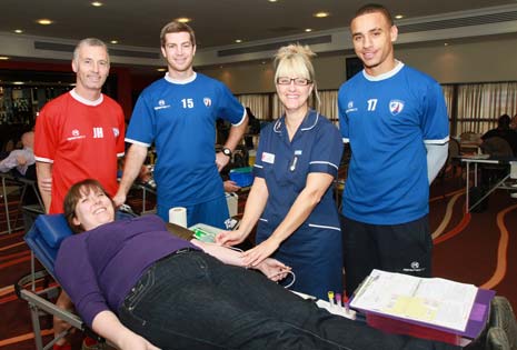 Giving Blood With The SPireites AT The B2NET Stadium