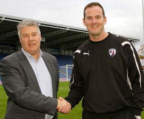 Chris Turner (left) and new Head of Youth Recruitment at Chesterfield FC, Liam Sutcliffe