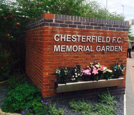 After a busy inaugural year, hundreds gathered for a service of celebration to mark the one-year anniversary of Chesterfield FC's unique Memorial Garden on Friday evening.