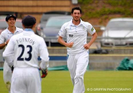 Mark Footitt claimed career-best figures to dismiss Durham on the opening day of the LV= County Championship fixture at Chester-le-Street. 