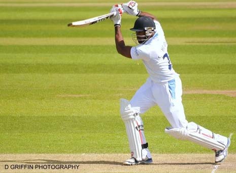 a quick-fire half century from Chesney Hughes in Derbyshire's second innings, ensured the home fixture against Surrey ended in a draw today