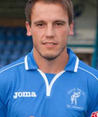 Matlock's Man of the Match Danny Holland looked to be impeded in the box but his claims for a spot kick were turned down