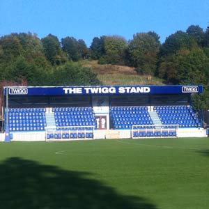 The new Twigg Stand at Matlock Town FC