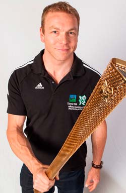 Four-time Olympic Champion, Sir Chris Hoy has urged Chesterfield residents to take to the streets on June 29th as the London 2012 Torch Relay comes to town.