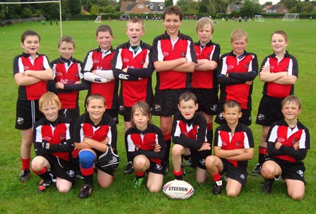Rotherham Under 12's team after the game