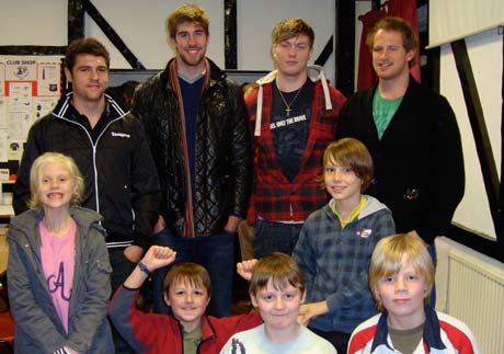 4 local rugby lads return to Stonegravels after hitting the big time