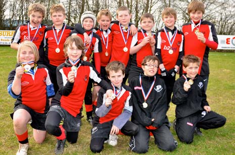 Chesterfield Panthers U10's celebrate their tournament success