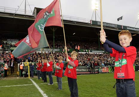 Chesterfield Panthers Under 8's team had the honour last weekend of being invited to form the Guard of Honour at the Leicester Tigers v London Irish game
