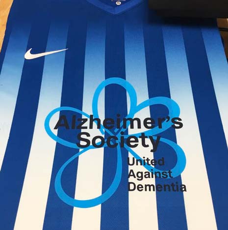 Staveley MWFCs chosen Charity for this season is the Alzheimers Socety with the support of Nikki Trueman on behalf of her father, Chesterfield FC legend Ernie Moss, who suffers from the debilitating disease.