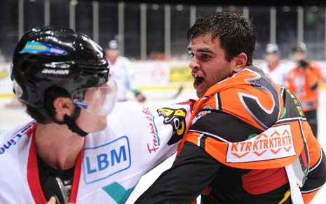 Tom Sestito made a home debut he will remember with a goal, an assist and a fight